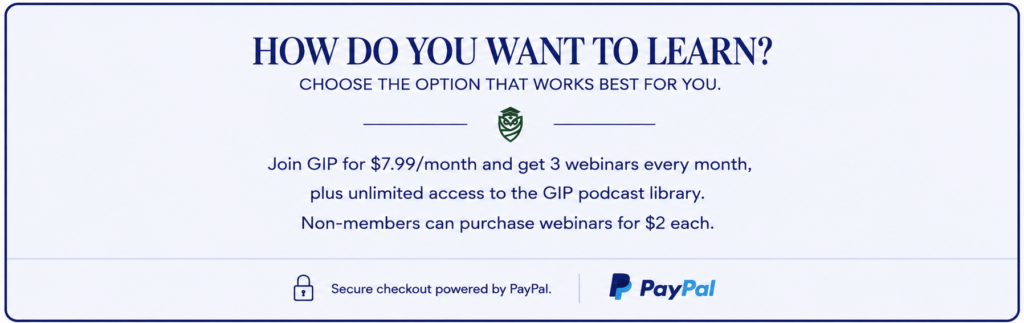 Great IDEA Podcast membership levels